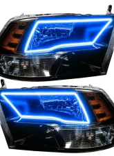 Oracle Lighting Pre-Assembled Headlights (Black Housing) ColorSHIFT w/ BC1 Controller SMD Ram 1500 Sport 2009-2017                                     - 7121-335 - Image 5