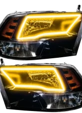 Oracle Lighting Pre-Assembled Headlights (Black Housing) ColorSHIFT w/ BC1 Controller SMD Ram 1500 Sport 2009-2017                                     - 7121-335 - Image 6