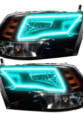 Oracle Lighting Pre-Assembled Headlights (Black Housing) ColorSHIFT w/ BC1 Controller SMD Ram 1500 Sport 2009-2017                                     - 7121-335 - Image 8