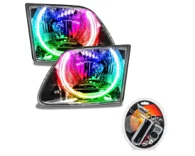 Oracle Lighting Pre-Assembled Halo Headlights (Chrome Housing) ColorSHIFT w/ RF Controller Color Ford F-150 | 250 SD 1997-2003