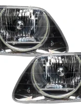 Oracle Lighting Pre-Assembled Halo Headlights (Chrome Housing) ColorSHIFT w/ No Controller Color Ford F-150 | 250 SD 1997-2003                                     - 7733-334 - Image 2