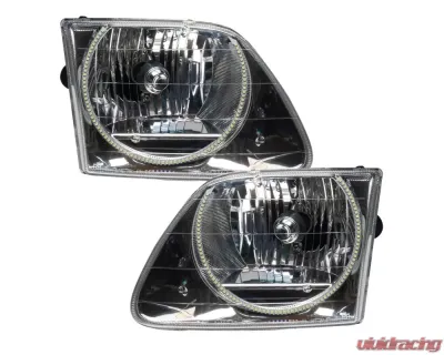 Oracle Lighting Pre-Assembled Halo Headlights (Chrome Housing) ColorSHIFT w/ BC1 Controller Color Ford F-150 | 250 SD 1997-2003 - 7733-335