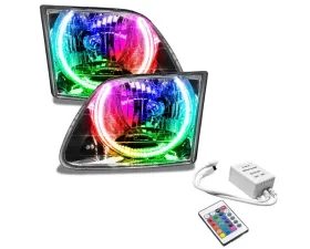 Oracle Lighting Pre-Assembled Halo Headlights (Chrome Housing) ColorSHIFT w/ Simple Controller Color Ford F-150 | 250 SD 1997-2003