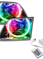 Oracle Lighting Pre-Assembled Halo Headlights (Chrome Housing) ColorSHIFT w/ Simple Controller Color Ford F-150 | 250 SD 1997-2003                                     - 7733-504 - Image 3