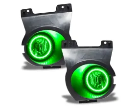 Oracle Lighting Pre-Assembled Halo Fog Lights Green Color Ford F-150 2011-2014