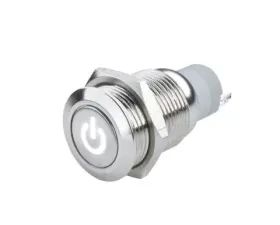 Oracle Lighting White Power Symbol On/Off Flush Mount LED Switch