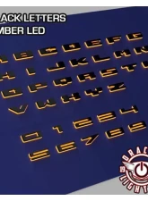 Oracle Lighting Universal Illuminated LED Letter Badges Matte Black Surface Finish K Amber LED                                     - 3141-K-005 - Image 12