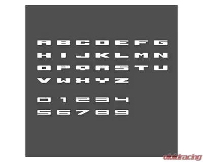 Oracle Lighting Universal Illuminated LED Letter Badges Matte Black Surface Finish K Amber LED - 3141-K-005