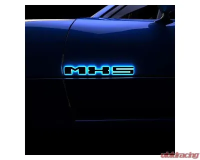 Oracle Lighting Universal Illuminated LED Letter Badges Matte Black Surface Finish K Amber LED - 3141-K-005