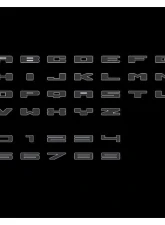 Oracle Lighting Universal Illuminated LED Letter Badges Matte Black Surface Finish K White LED                                     - 3141-K-001 - Image 2