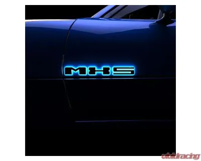 Oracle Lighting Universal Illuminated LED Letter Badges Matte Black Surface Finish K White LED - 3141-K-001