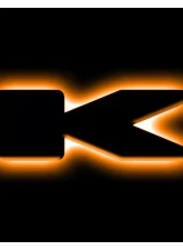 Oracle Lighting Universal Illuminated LED Letter Badges Matte Black Surface Finish K Amber LED                                     - 3141-K-005 - Image 14