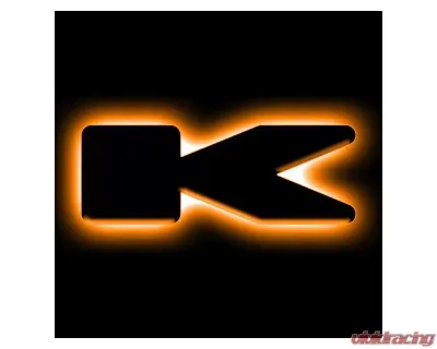 Oracle Lighting Universal Illuminated LED Letter Badges Matte Black Surface Finish K Amber LED - 3141-K-005