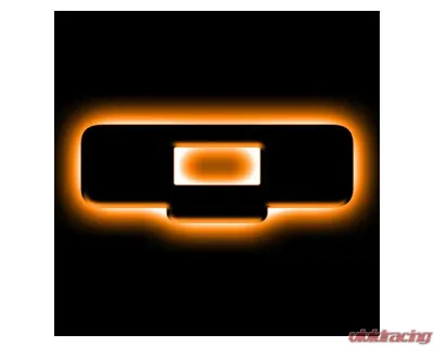 Oracle Lighting Universal Illuminated LED Letter Badges Matte Black Surface Finish Q Amber LED - 3141-Q-005