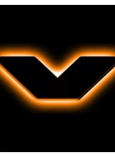 Oracle Lighting Universal Illuminated LED Letter Badges Matte Black Surface Finish V Amber LED                                     - 3141-V-005 - Image 14