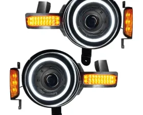 Oracle Lighting Oculus Bi LED Projector Headlights White Ford Bronco 2021-2023