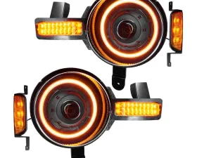 Oracle Lighting Oculus Bi LED Projector Headlights Amber Ford Bronco 2021-2023