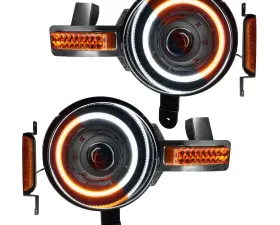 Oracle Lighting Oculus Bi LED Projector Headlights Amber White Switchback Ford Bronco 2021-2023