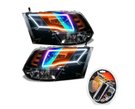 Oracle Lighting PreAssembled ColorShift Switchback Halo Headlights with RF Controller Dodge|Ram 2009-2018