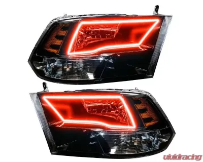 Oracle Lighting PreAssembled ColorShift Switchback Halo Headlights No Controller Dodge|Ram 2009-2018 - 8906-334