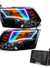 Oracle Lighting PreAssembled ColorShift Switchback Halo Headlights with 2.0 Controller Dodge|Ram 2009-2018                                     - 8906-333 - Image 12