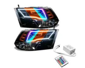 Oracle Lighting PreAssembled ColorShift Switchback Halo Headlights with Simple Controller Dodge|Ram 2009-2018
