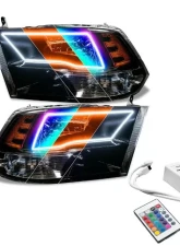 Oracle Lighting PreAssembled ColorShift Switchback Halo Headlights with Simple Controller Dodge|Ram 2009-2018                                     - 8906-504 - Image 12