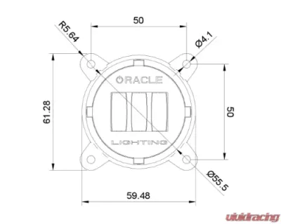 Oracle Lighting 60mm 15w Fog Beam LED Emitter Module Yellow - 5821-006