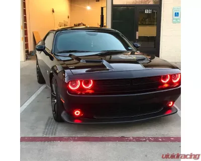 Oracle Lighting ColorSHIFT LED Surface Mount Projector Fog Halo Kit w/o Controller Color Dodge Challenger 2015-2023 - 1236-333