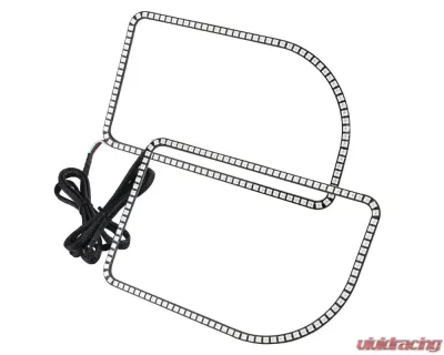 Oracle Lighting Dynamic ColorSHIFT Halo Kit Square Ring Design Ford F250 | 350 Super Duty 2011-2016 - 2383-332