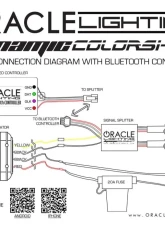 Oracle Lighting Dynamic ColorSHIFT Halo Kit Square Ring Design Ford F250 | 350 Super Duty 2011-2016                                     - 2383-332 - Image 6