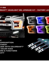 Oracle Lighting ColorSHIFT Headlight DRL Upgrade Kit w/ RF Controller Ford F-150 2015-2017                                     - 2395-330 - Image 3
