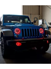 Oracle Lighting Jeep Wrangler JK 2007-2017 ORACLE LED Waterproof Halo Kit                                     - 3943-334 - Image 4