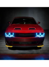 Oracle Lighting ColorSHIFT LED Surface Mount Headlight Halo Kit w/ BC1 Controller Dodge Challenger 2015-2023                                     - 3990-335 - Image 2