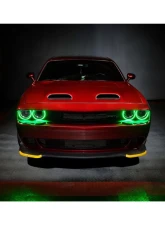 Oracle Lighting ColorSHIFT LED Surface Mount Headlight Halo Kit w/ BC1 Controller Dodge Challenger 2015-2023                                     - 3990-335 - Image 4