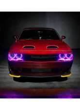 Oracle Lighting ColorSHIFT LED Surface Mount Headlight Halo Kit w/ BC1 Controller Dodge Challenger 2015-2023                                     - 3990-335 - Image 5