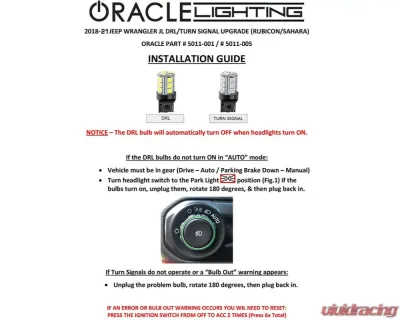 Oracle Lighting 7443 18 LED 3-Chip SMD Bulb (Single) - Red - 5011-003