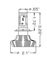 Oracle Lighting ORACLE H7 4,000 Lumen LED Headlight Bulbs (Pair)                                     - 5232-001 - Image 4