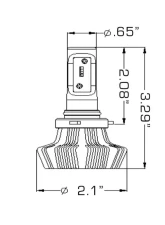 Oracle Lighting H10 4,000 Lumen LED Headlight/Fog Light Bulbs (Pair)                                     - 5234-001 - Image 4