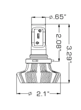 Oracle Lighting 9012 4,000+ Lumen LED Headlight Bulbs (Pair)                                     - 5242-001 - Image 4