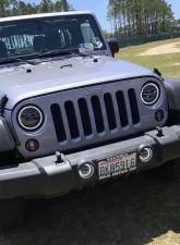 Oracle Lighting 7 Inch High Powered LED Headlights Black Bezel (Pair) White Halo Color Jeep 2007+                                     - 5769-001 - Image 6