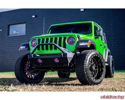 Oracle Lighting 7 Inch ColorSHIFT High Powered LED Headlights Black Bezel (Pair) w/ 2.0 Controller Jeep 2007+ - 5769-333