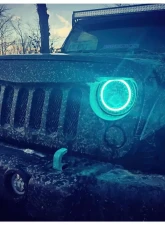 Oracle Lighting 7 Inch ColorSHIFT High Powered LED Headlights Black Bezel (Pair) w/ 2.0 Controller Jeep 2007+                                     - 5769-333 - Image 11