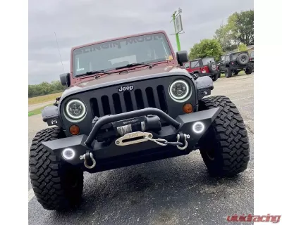 Oracle Lighting 7 Inch ColorSHIFT High Powered LED Headlights Black Bezel (Pair) w/ 2.0 Controller Jeep 2007+ - 5769-333