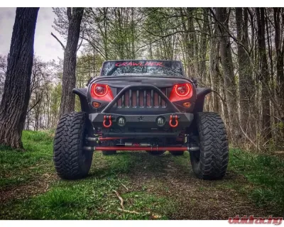 Oracle Lighting 7 Inch ColorSHIFT High Powered LED Headlights Black Bezel (Pair) w/ 2.0 Controller Jeep 2007+ - 5769-333