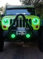 Oracle Lighting 7 Inch ColorSHIFT High Powered LED Headlights Black Bezel (Pair) w/ 2.0 Controller Jeep 2007+                                     - 5769-333 - Image 8