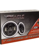 Oracle Lighting 7 Inch High Powered LED Headlights Black Bezel (Pair) No Halo Jeep 2007+                                     - 5769-504 - Image 5