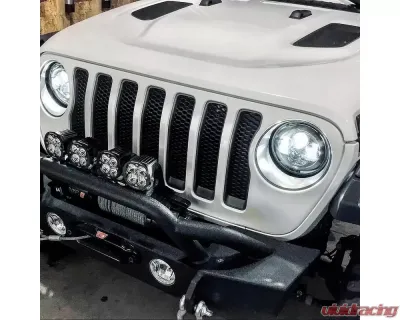 Oracle Lighting 7 Inch High Powered LED Headlights Black Bezel (Pair) No Halo Jeep 2007+ - 5769-504