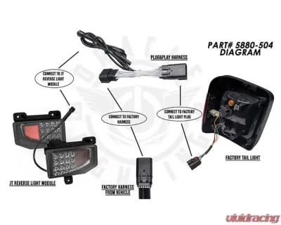 Oracle Lighting Plug & Play Wiring Adapter Jeep Gladiator JT  2020+ - 5880-504