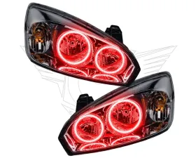 Oracle Lighting Pre-Assembled Halo Headlights (Round Style) Red Color SMD HL Chevrolet Silverado 2007-2013